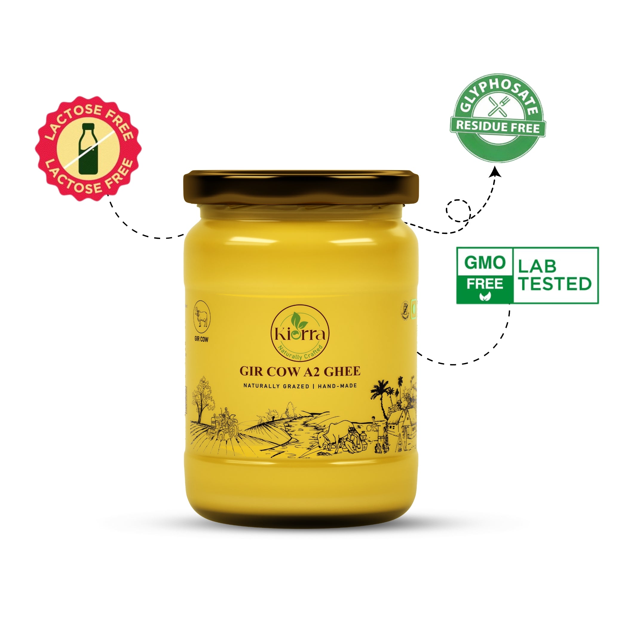 Kiorra A2 Gir Cow Ghee – Pure, Nutrient-Rich, and Traditionally Crafted