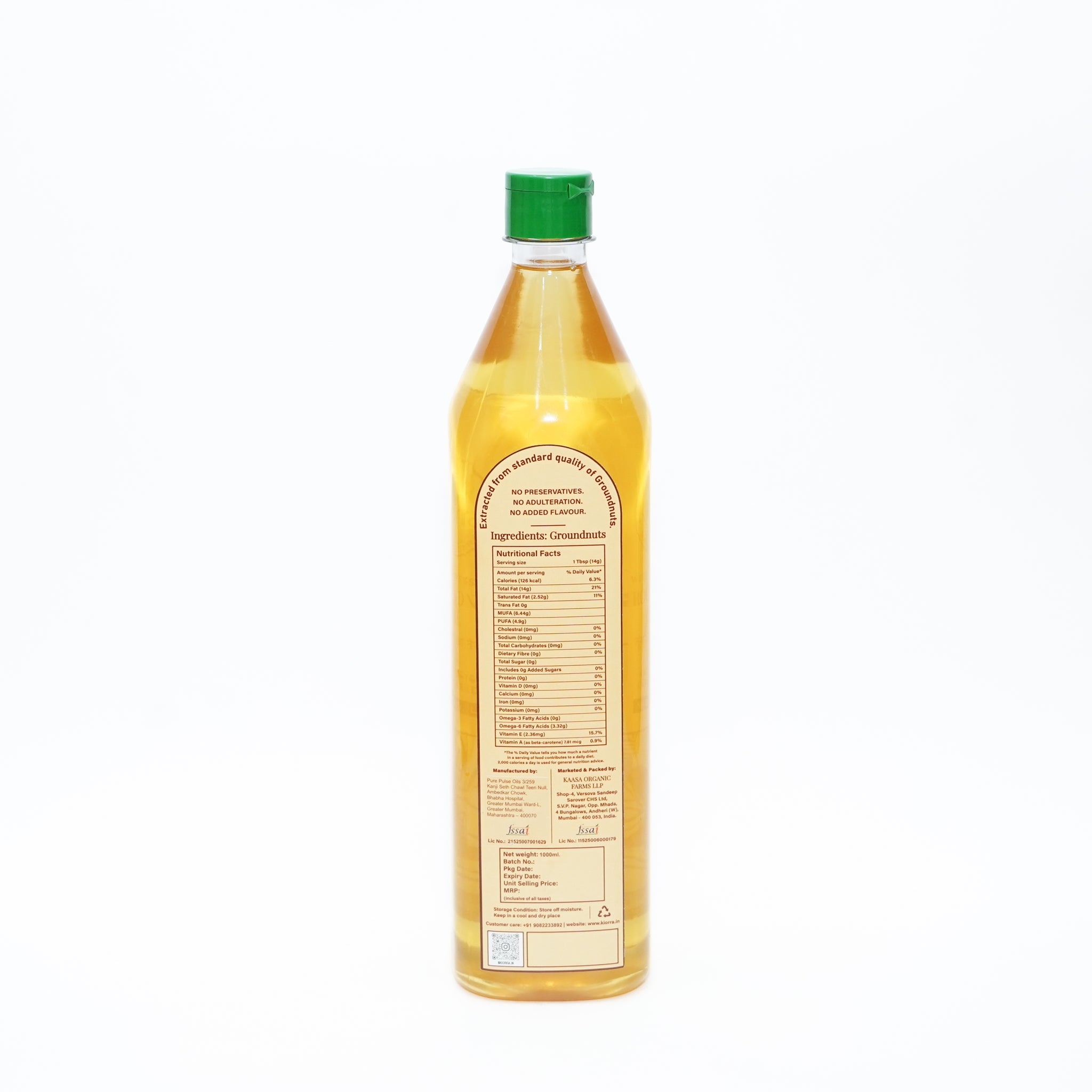 Kiorra Wood-Pressed Groundnut Oil