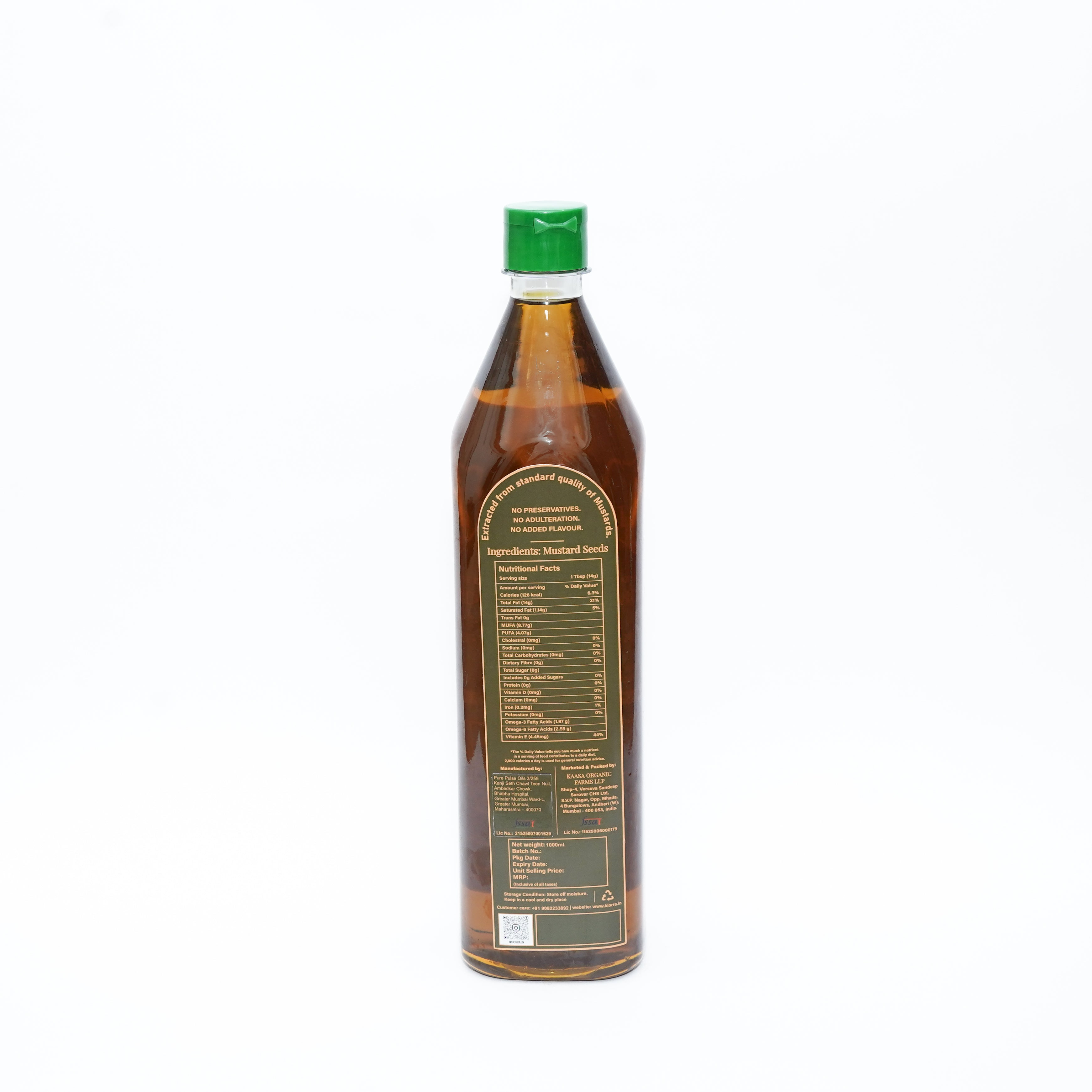 Kiorra Wood-Pressed Mustard Oil