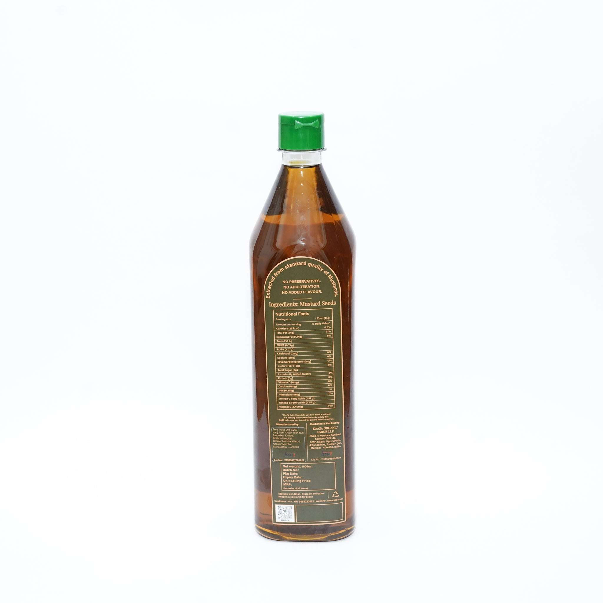 Kiorra Wood-Pressed Mustard Oil
