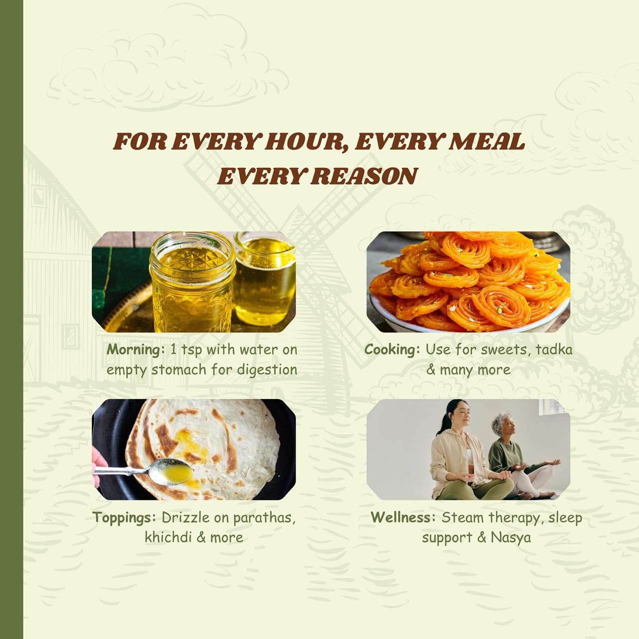 Kiorra A2 Gir Cow Ghee – Pure, Nutrient-Rich, and Traditionally Crafted