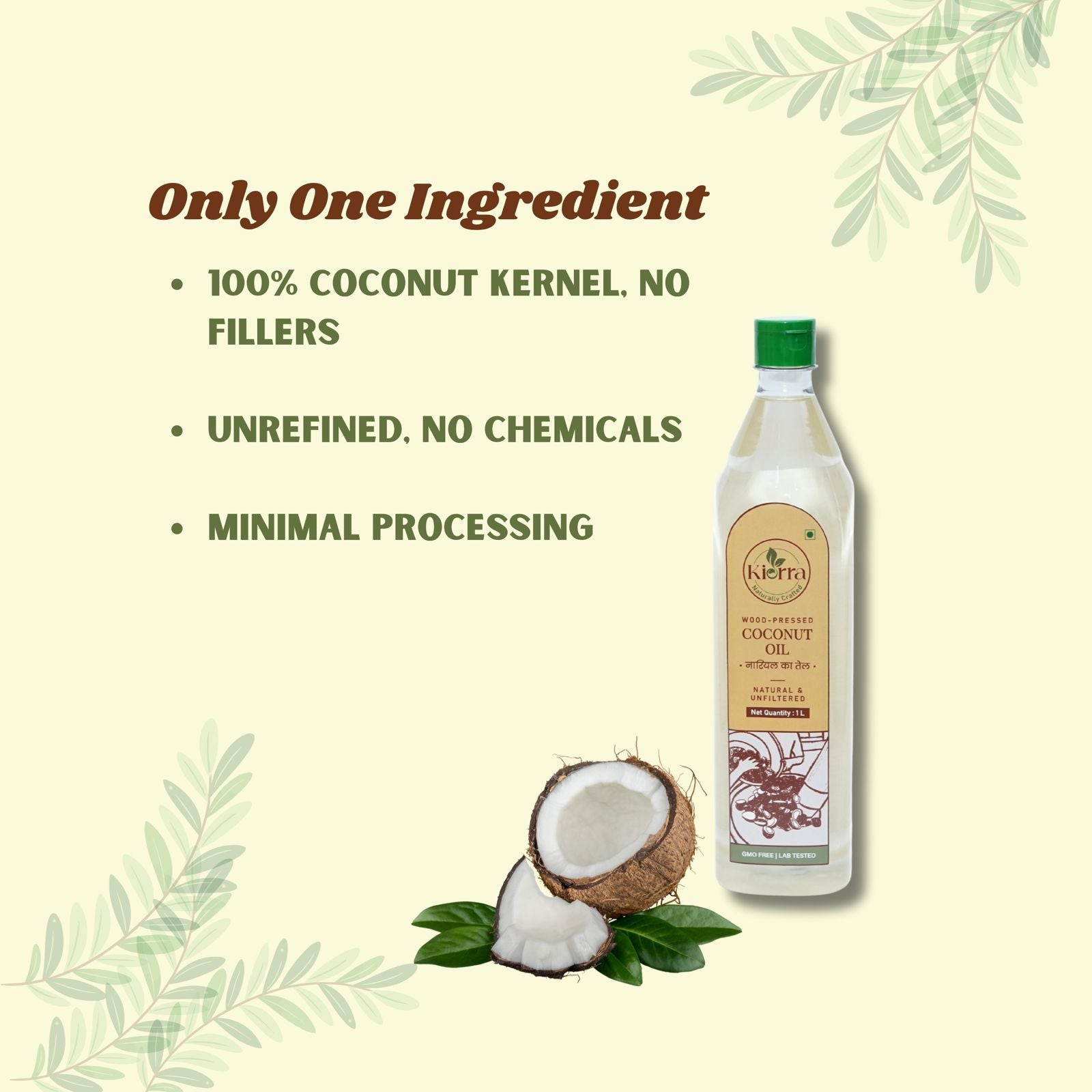 Kiorra Wood-Pressed Coconut Oil