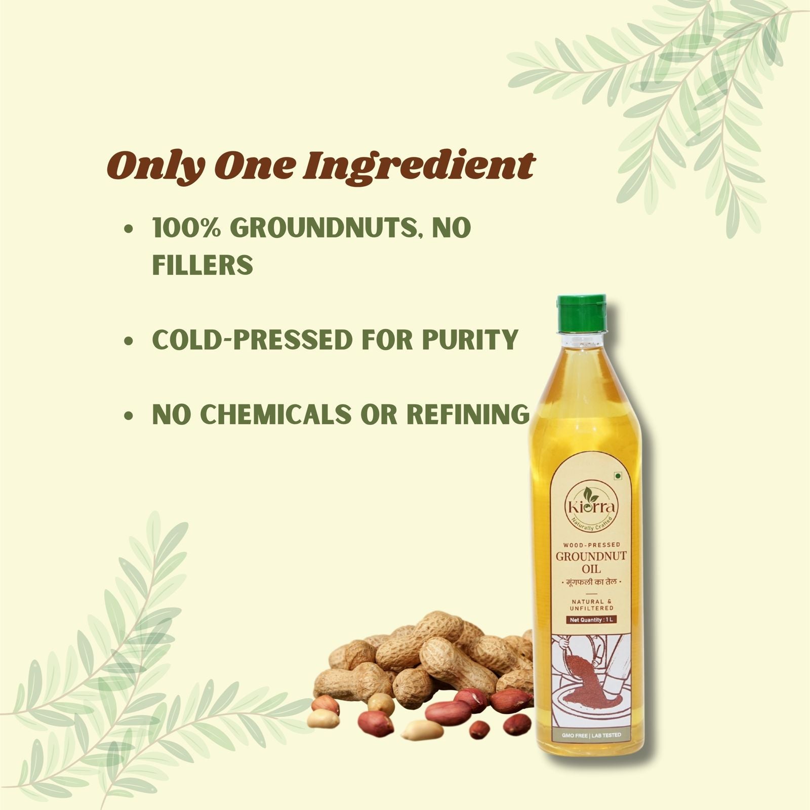 Kiorra Wood-Pressed Groundnut Oil